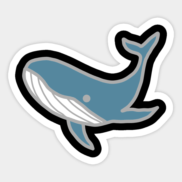 King of the ocean - Black Sticker by Design Fern